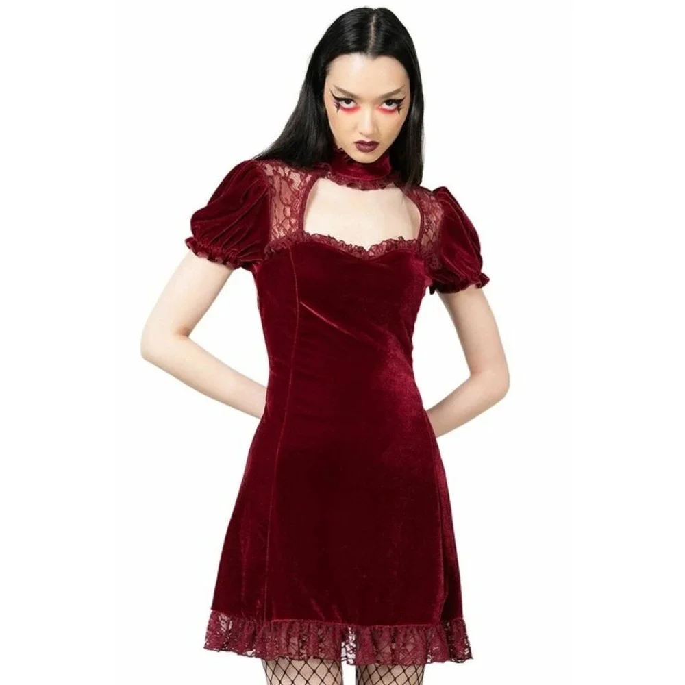 killstar red dress Crimson Bloodlust Maxi Dress